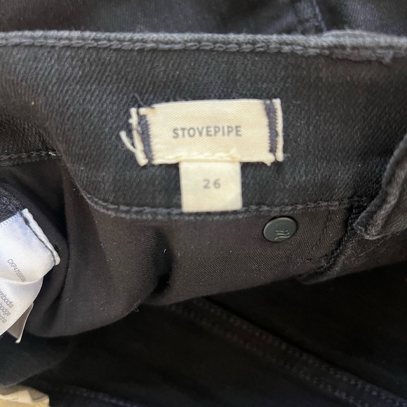 Like-new MADEWELL STOVEPIPE black jeans - Picture 4 of 8